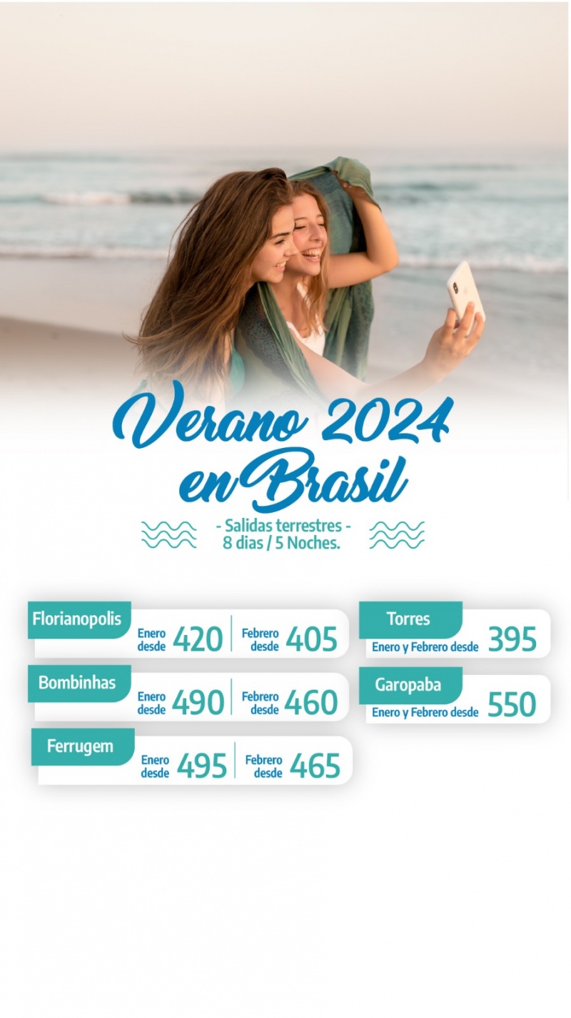 Verano en Brasil 2024 Salidas terrestres Paquetes Creditravel